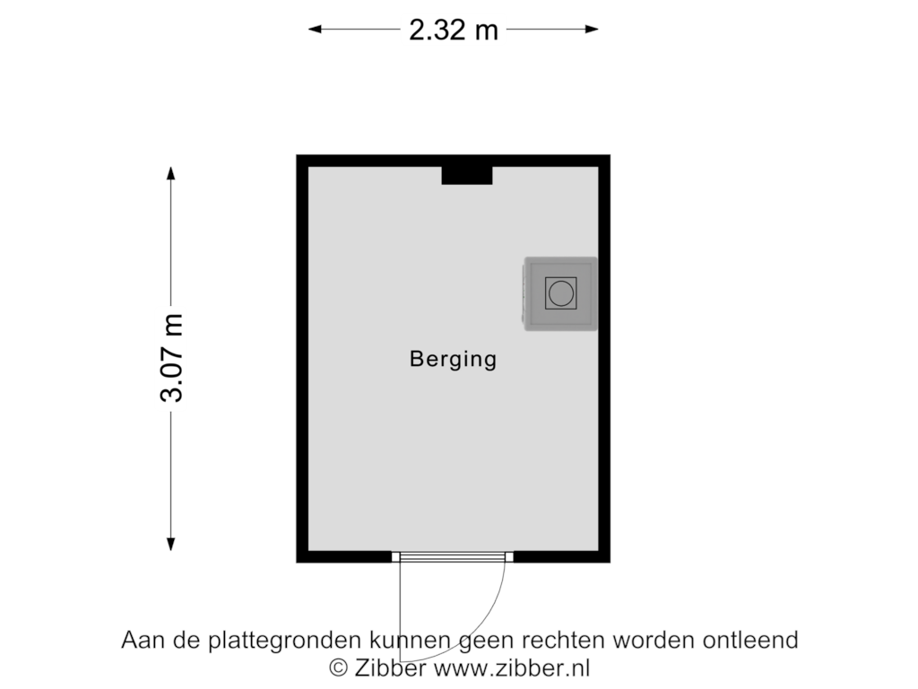 View floorplan of Berging of Ceresplein 86