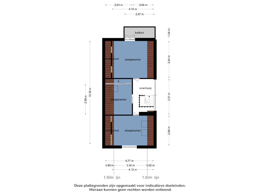 View floorplan of 1e verdieping of 's-Gravenweg 785