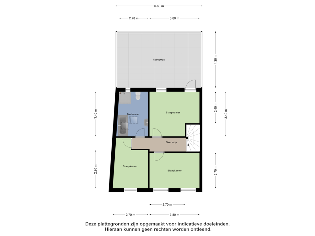 View floorplan of 1e Verdieping of Leliestraat 44