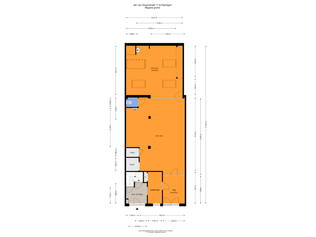 Bekijk plattegrond van Begane grond van Jan van Goyenstraat 11