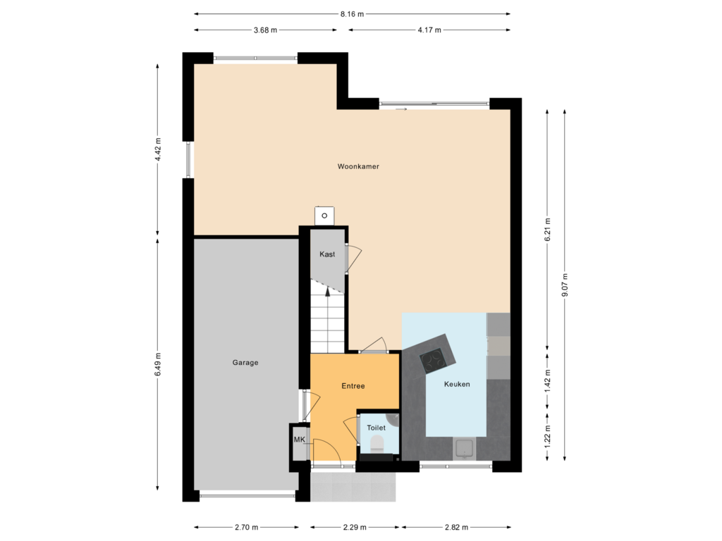 Bekijk plattegrond van Begane grond van Snoeksloot 2