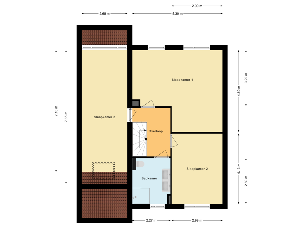 Bekijk plattegrond van Eerste verdieping van Snoeksloot 2