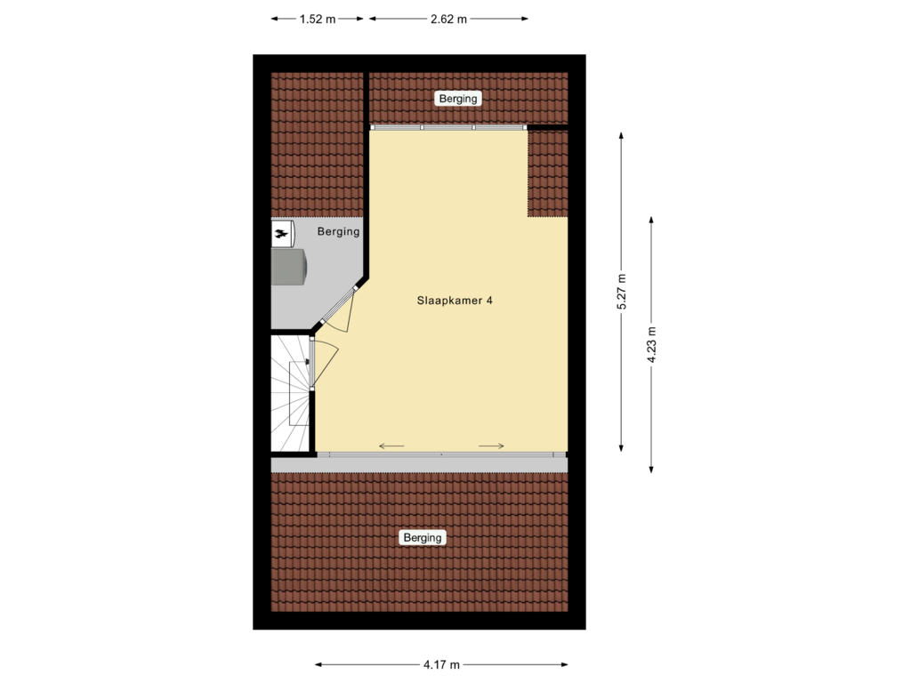 Bekijk plattegrond van Tweede verdieping van Snoeksloot 2