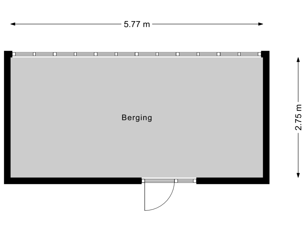 Bekijk plattegrond van Berging 1 van Snoeksloot 2