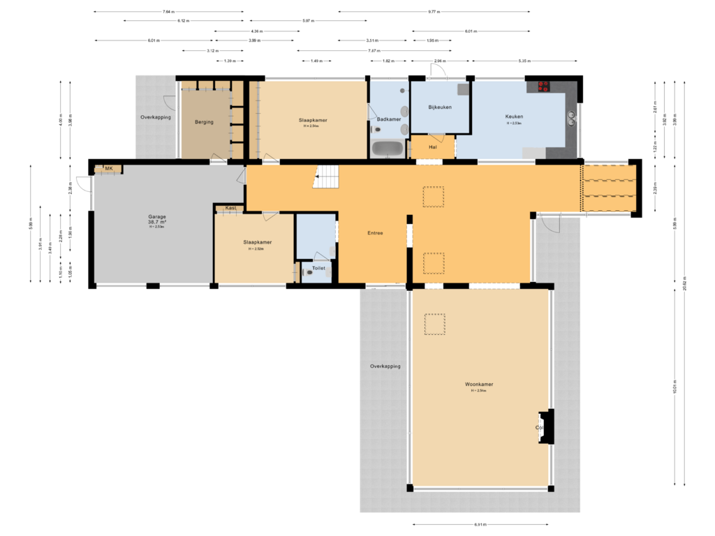 Bekijk plattegrond van Begane grond van Everwijnpark 11