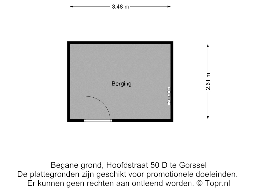 Bekijk plattegrond van Begane grond van Hoofdstraat 50-D