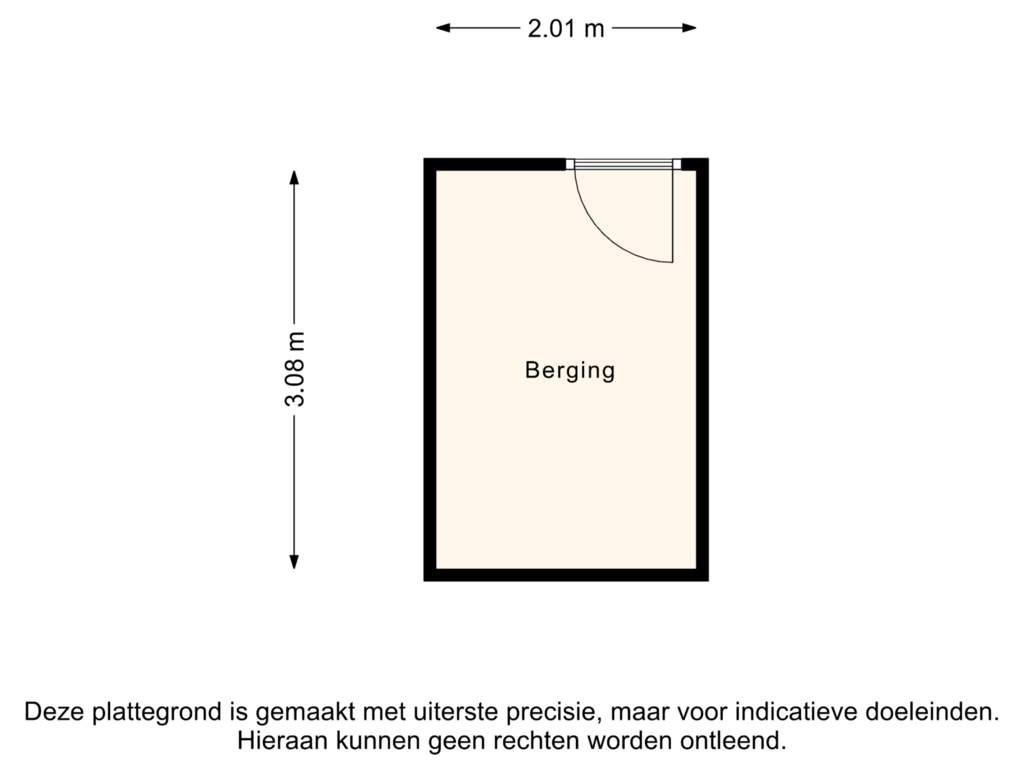 Bekijk plattegrond van Berging van It Hoekstee 11