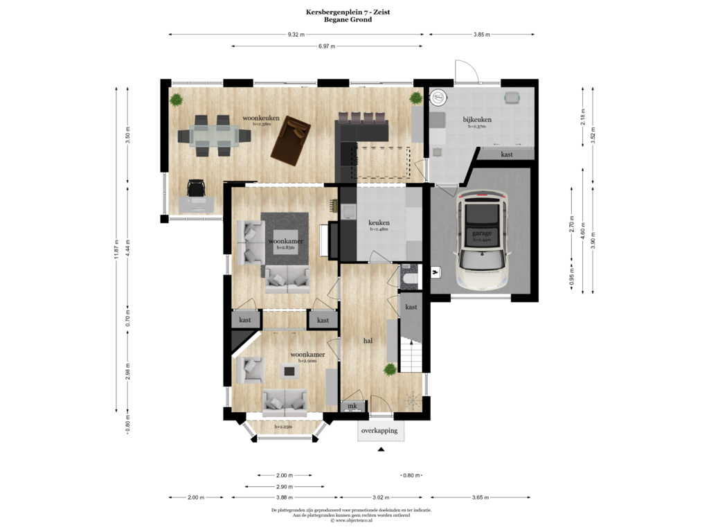 Bekijk plattegrond van BEGANE GROND van Kersbergenplein 7