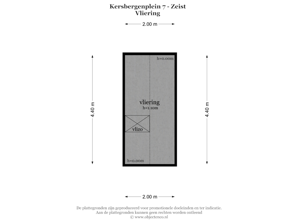 Bekijk plattegrond van DERDE VERDIEPING van Kersbergenplein 7