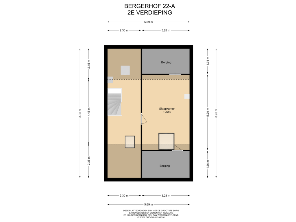 Bekijk plattegrond van 2E Verdieping van Bergerhof 22-A