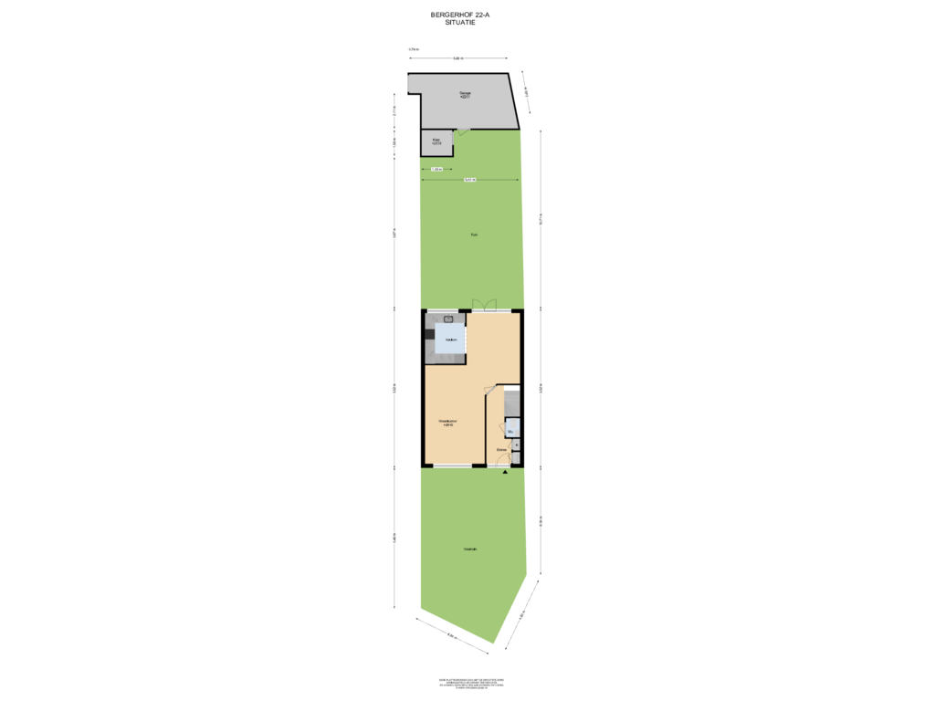 Bekijk plattegrond van Situatie van Bergerhof 22-A