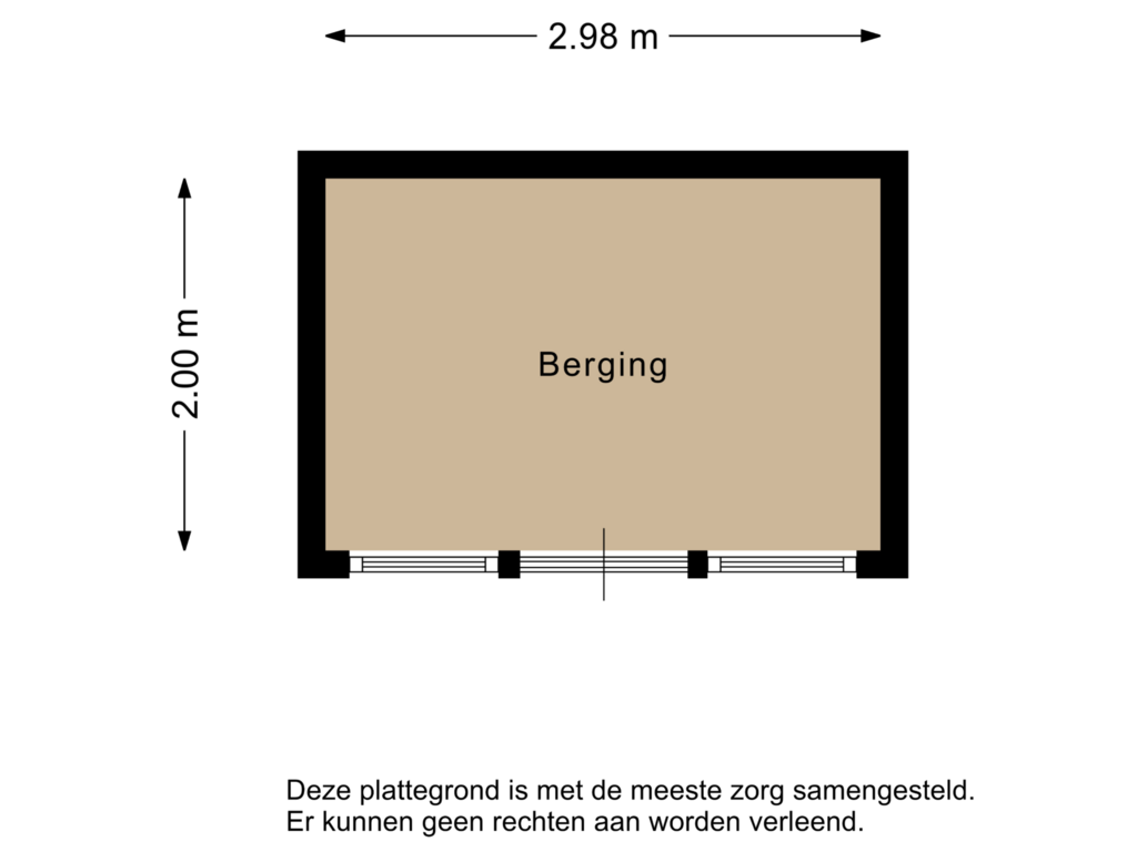 View floorplan of Berging of Meerkoet 12