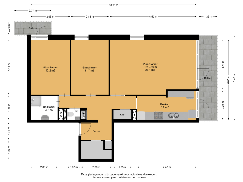 Bekijk plattegrond van Appartement van Melis Stokezijde 121