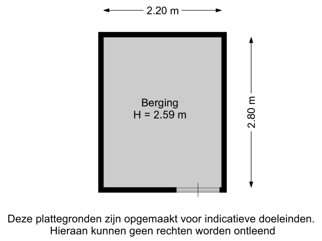 Bekijk plattegrond van Berging van Melis Stokezijde 121