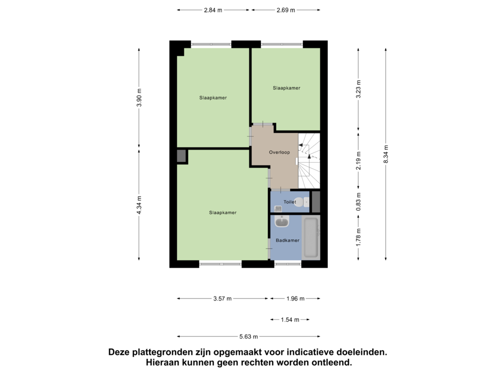 Bekijk plattegrond van Eerste Verdieping van Pastoor v.d. Venstraat 35