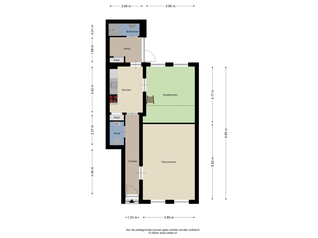 Bekijk plattegrond van Appartement van Singel 59