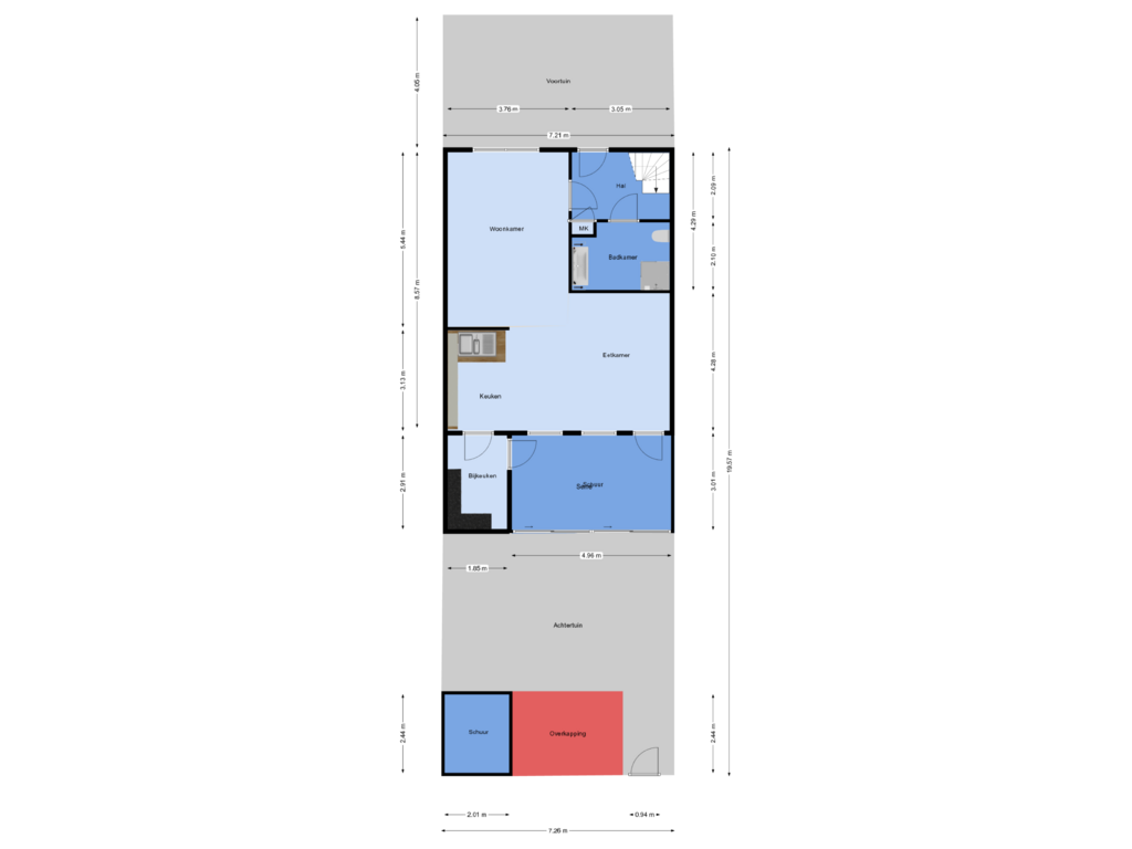 Bekijk plattegrond van Begane grond van Victor Slingelandstraat 28