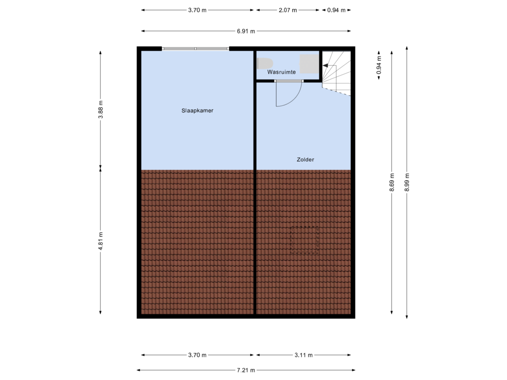 Bekijk plattegrond van 1e Verdieping van Victor Slingelandstraat 28