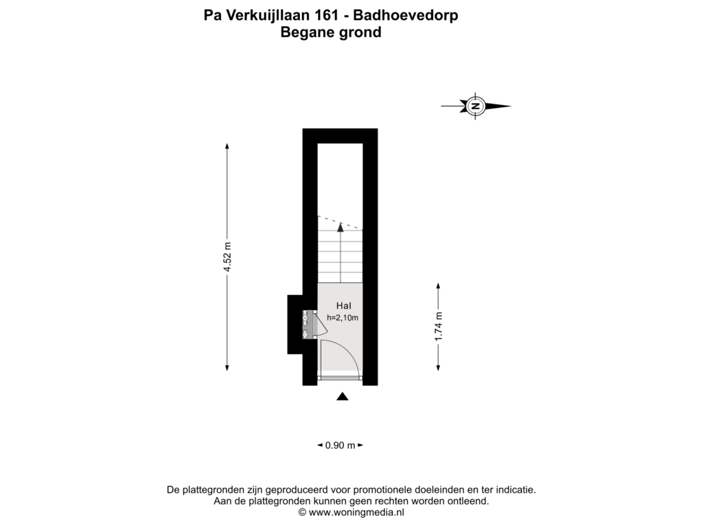 View floorplan of Begane grond of Pa Verkuijllaan 161