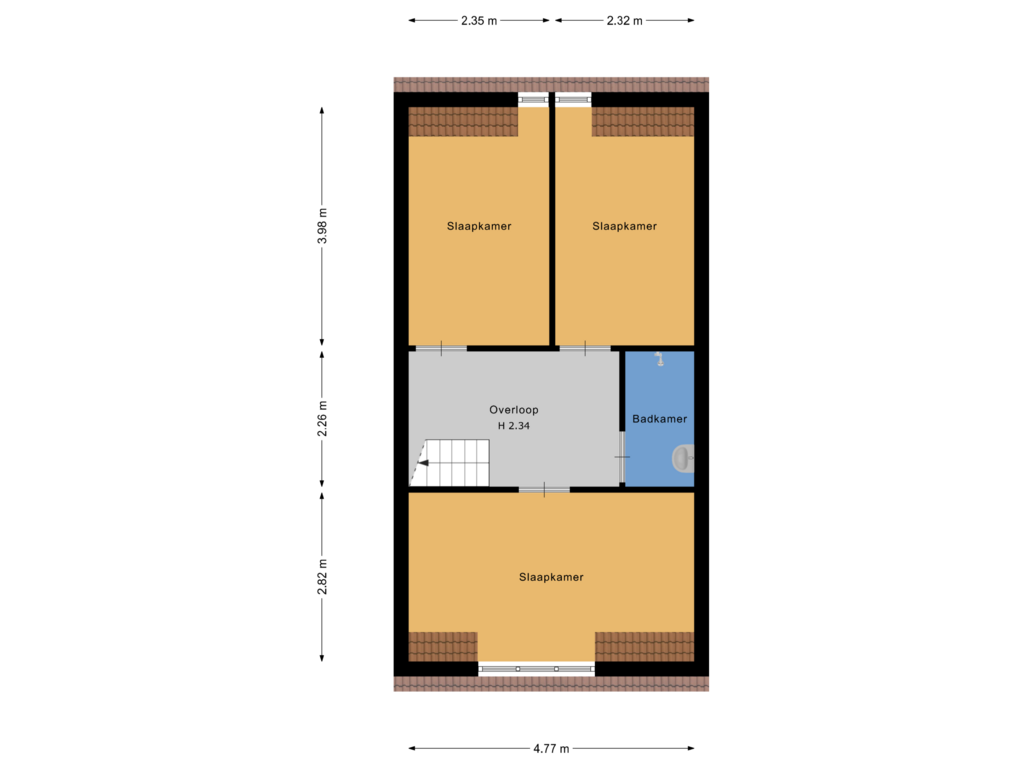 Bekijk plattegrond van 1e Verdieping van Smidslaan 37