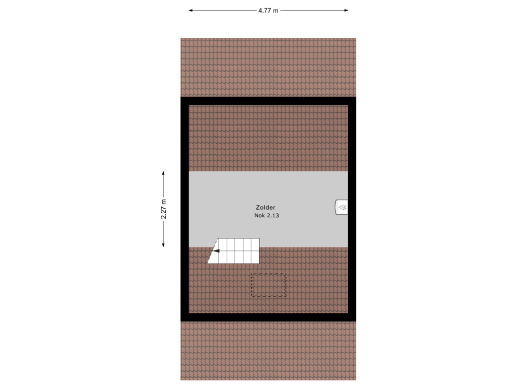 Bekijk plattegrond van Zolder van Smidslaan 37