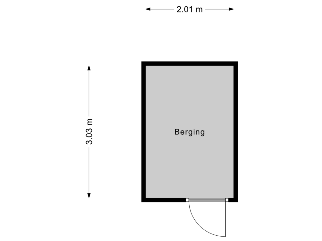 Bekijk plattegrond van Berging van Smidslaan 37