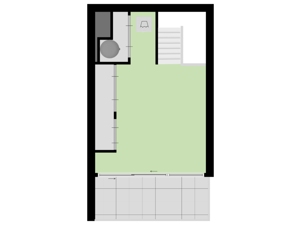 View floorplan of Tweede Verdieping of Sartreweg 152