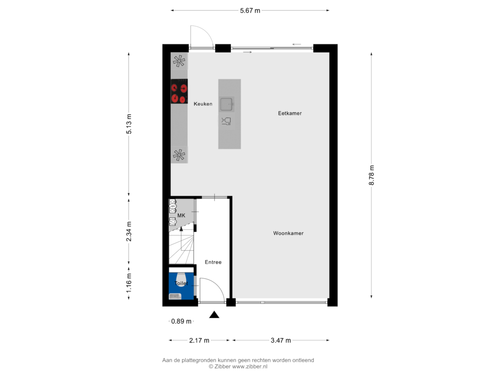 View floorplan of Begane Grond of Cyclamenstraat 53