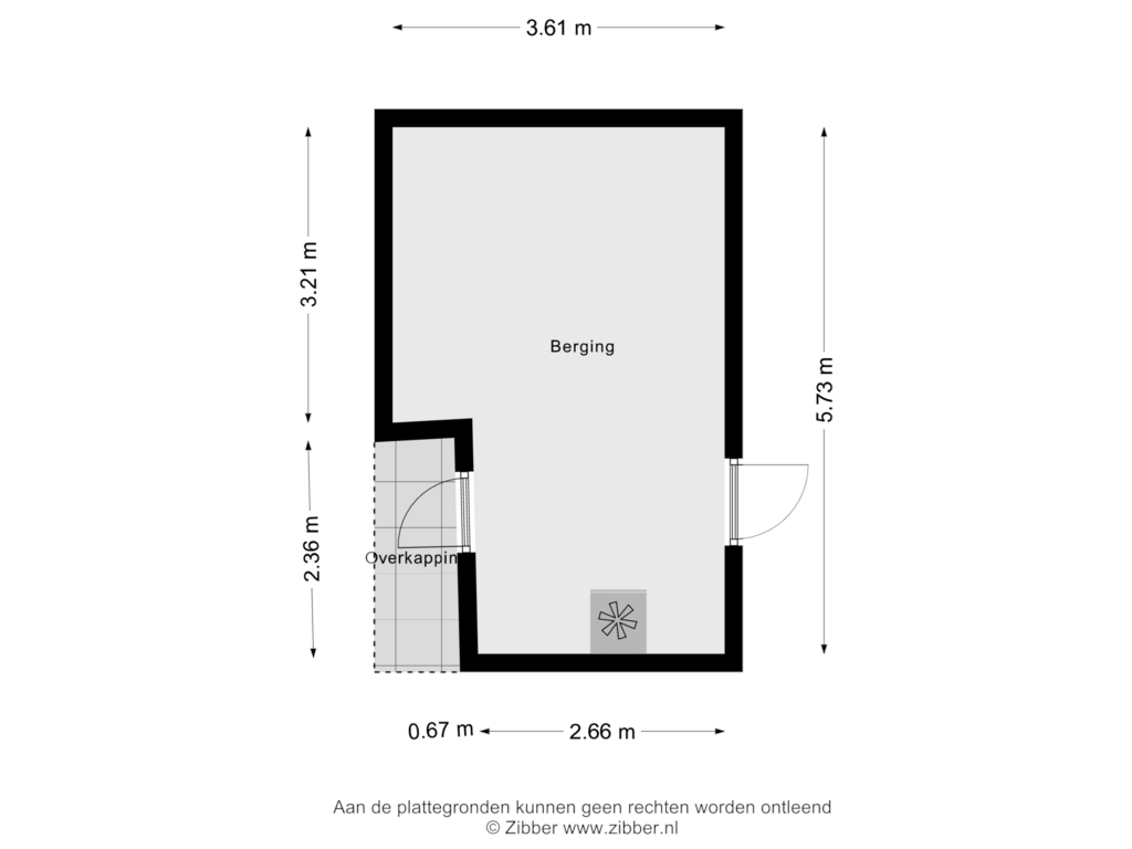 View floorplan of Berging of Cyclamenstraat 53