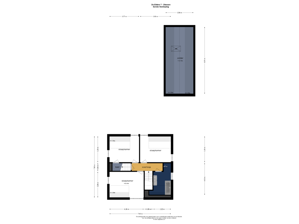 View floorplan of Eerste Verdieping of De Elders 7