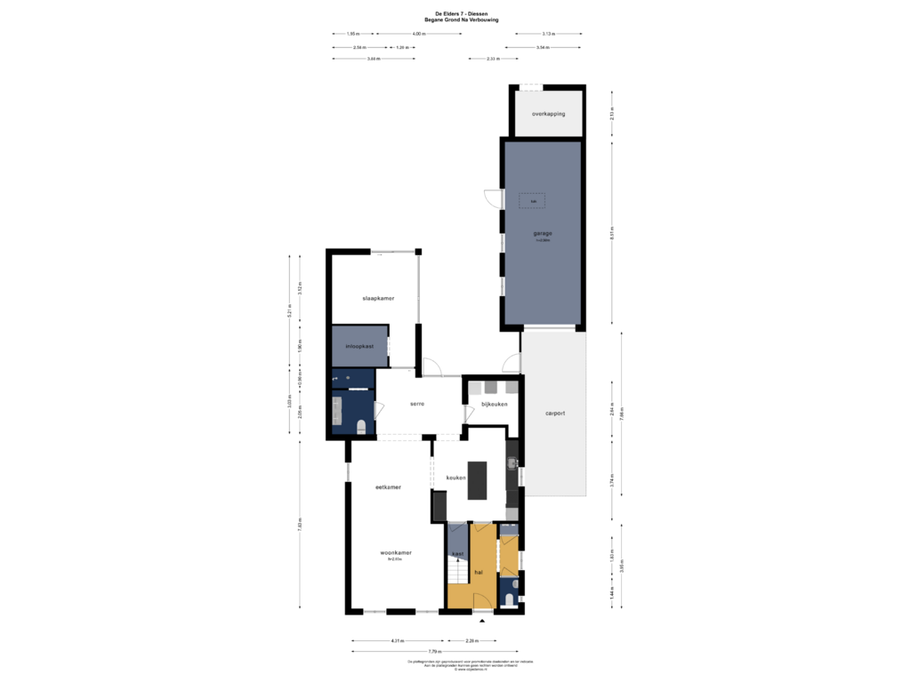 View floorplan of Begane Grond Na Verbouwing of De Elders 7