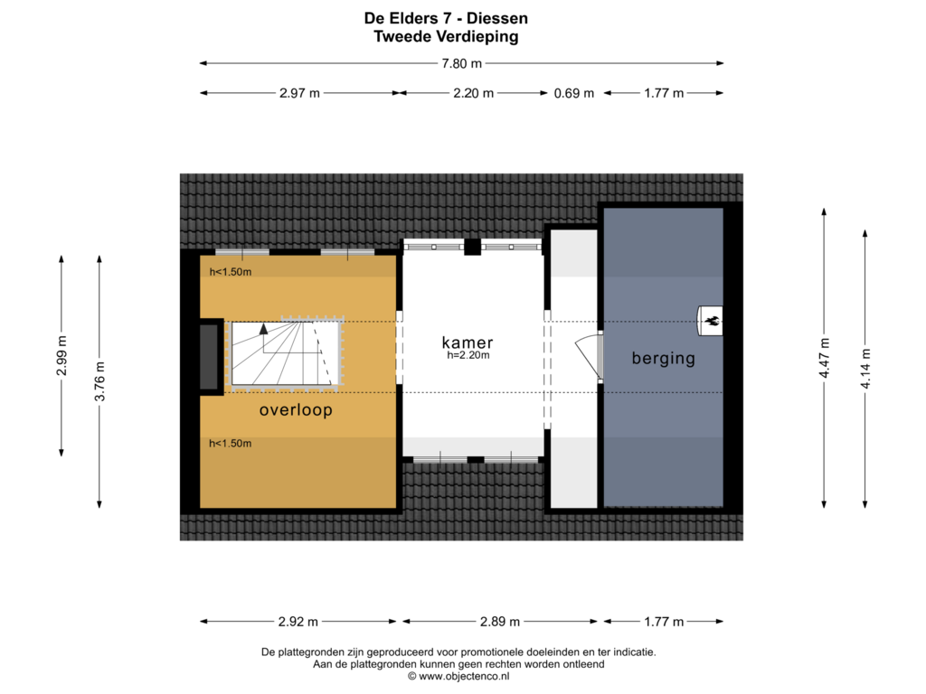 View floorplan of Tweede Verdieping of De Elders 7