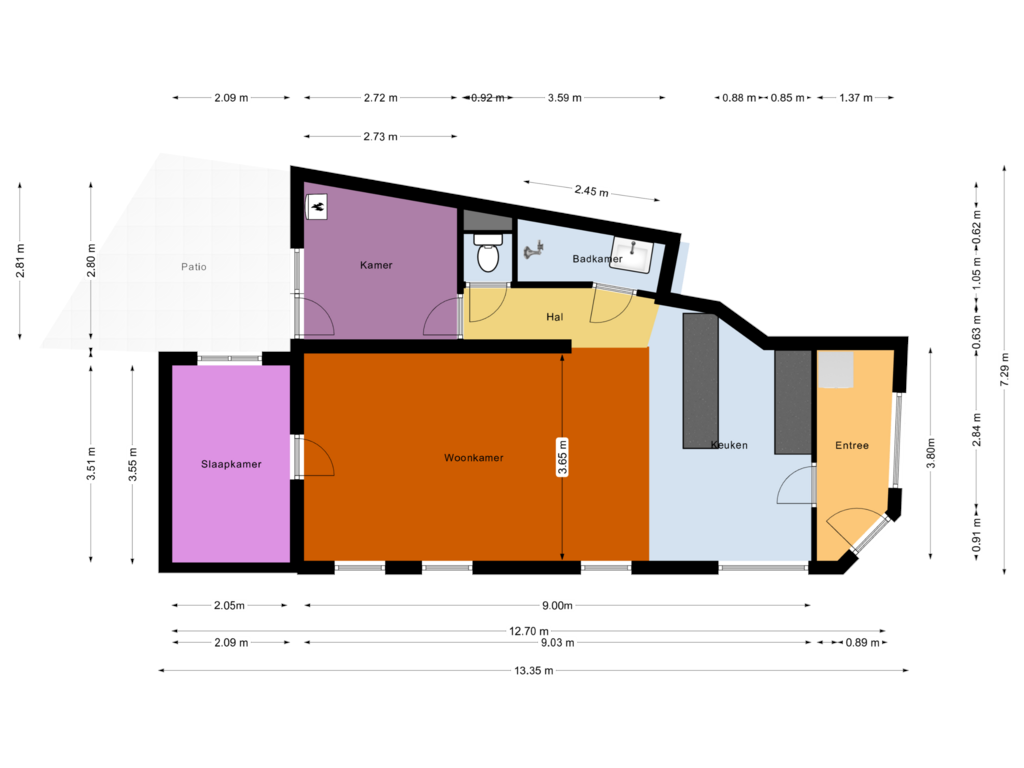 Bekijk plattegrond van Parterre van Dr. Leijdsstraat 10