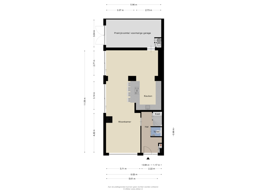 Bekijk plattegrond van Begane Grond van Mgr Frenckenstraat 1