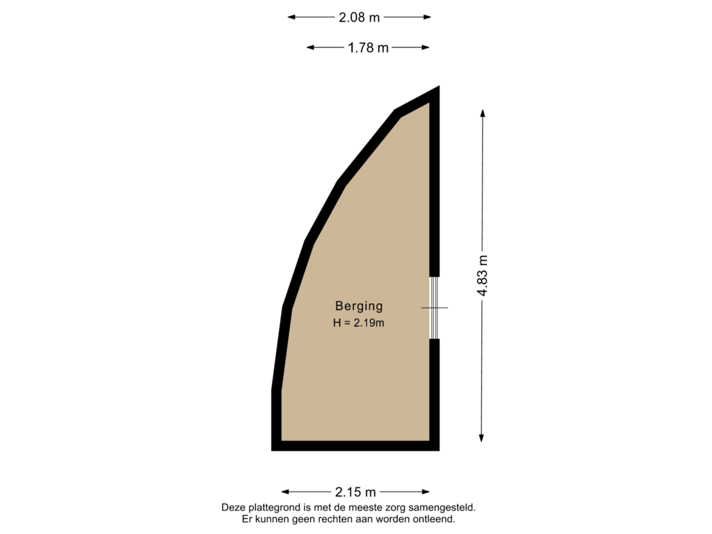 Bekijk plattegrond van Berging van Asserpark 28