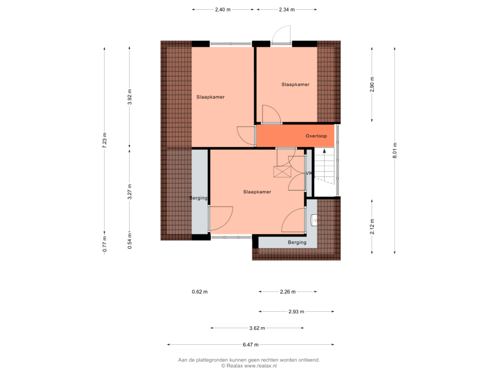 Bekijk plattegrond van Verdieping 1 van Prins Hendrikweg 30