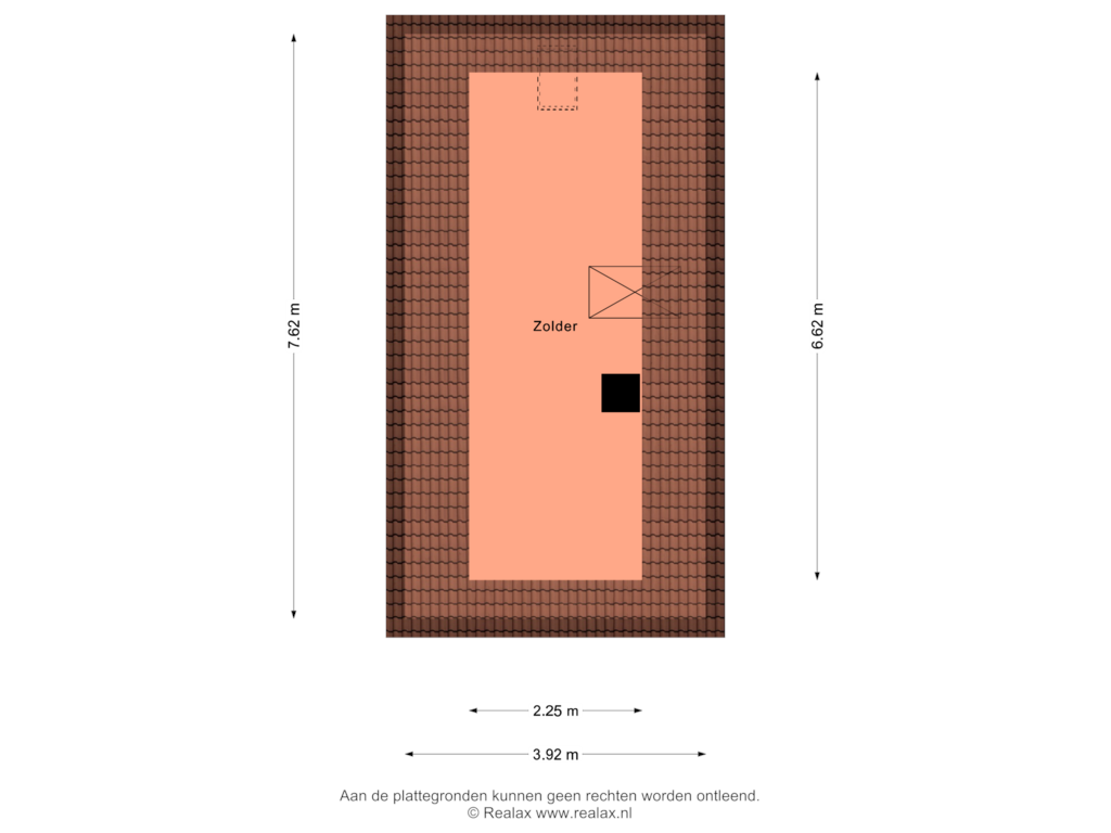 Bekijk plattegrond van Bergzolder van Prins Hendrikweg 30