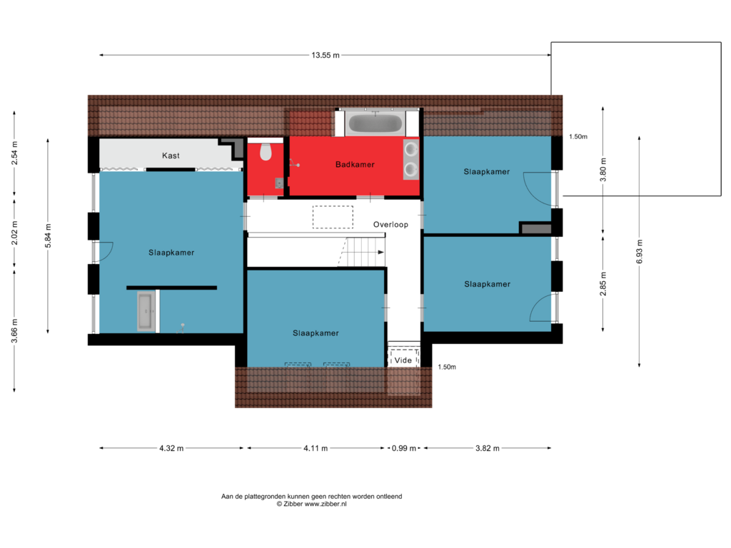 Bekijk plattegrond van Eerste verdieping van Gulden 2