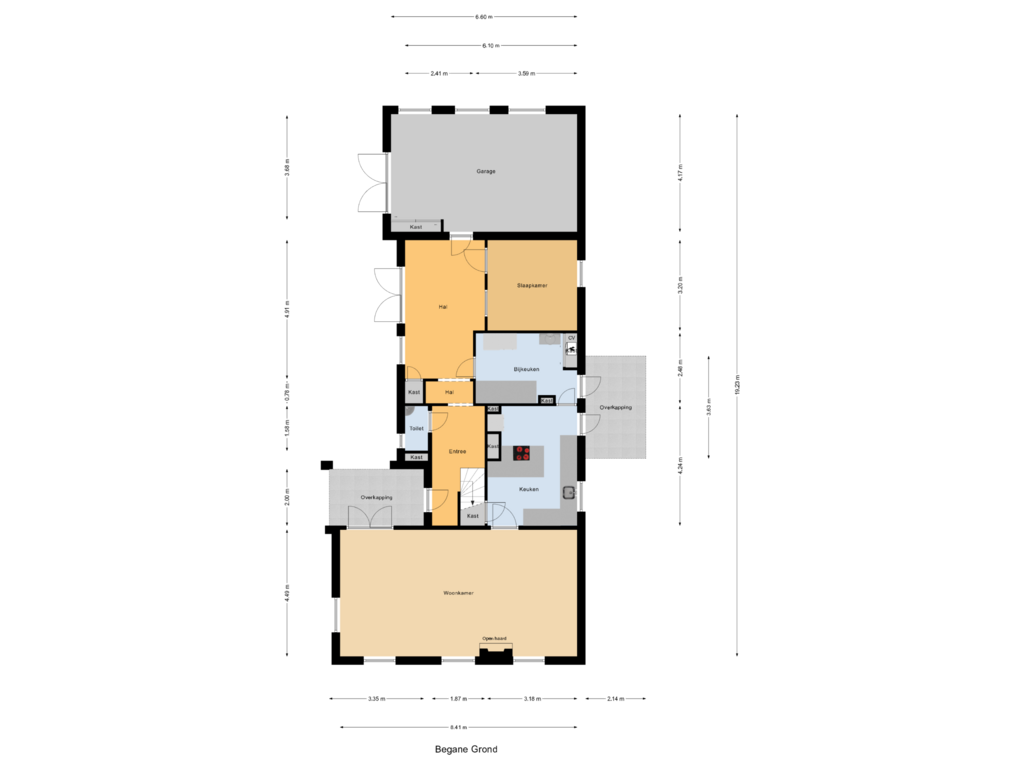 Bekijk plattegrond van Begane Grond van Bogerdweg 6