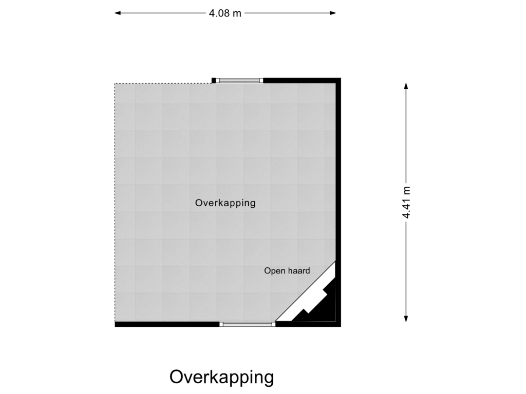 Bekijk plattegrond van Overkapping van Bogerdweg 6