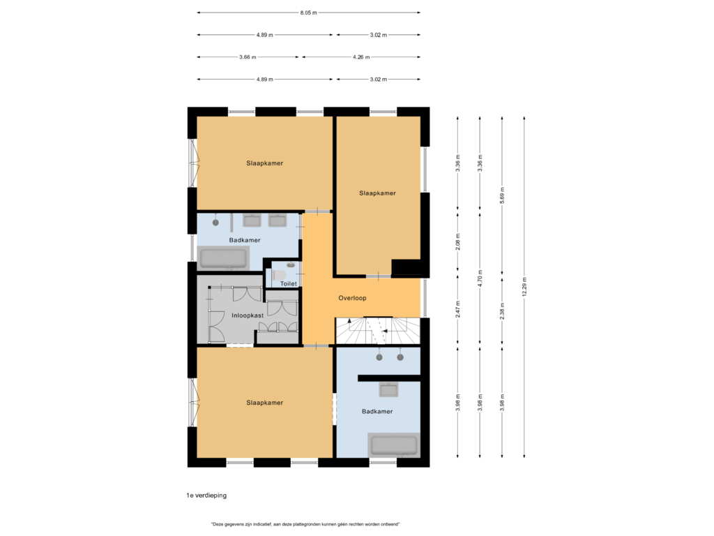 Bekijk plattegrond van 1e verdieping van Ardennen 4