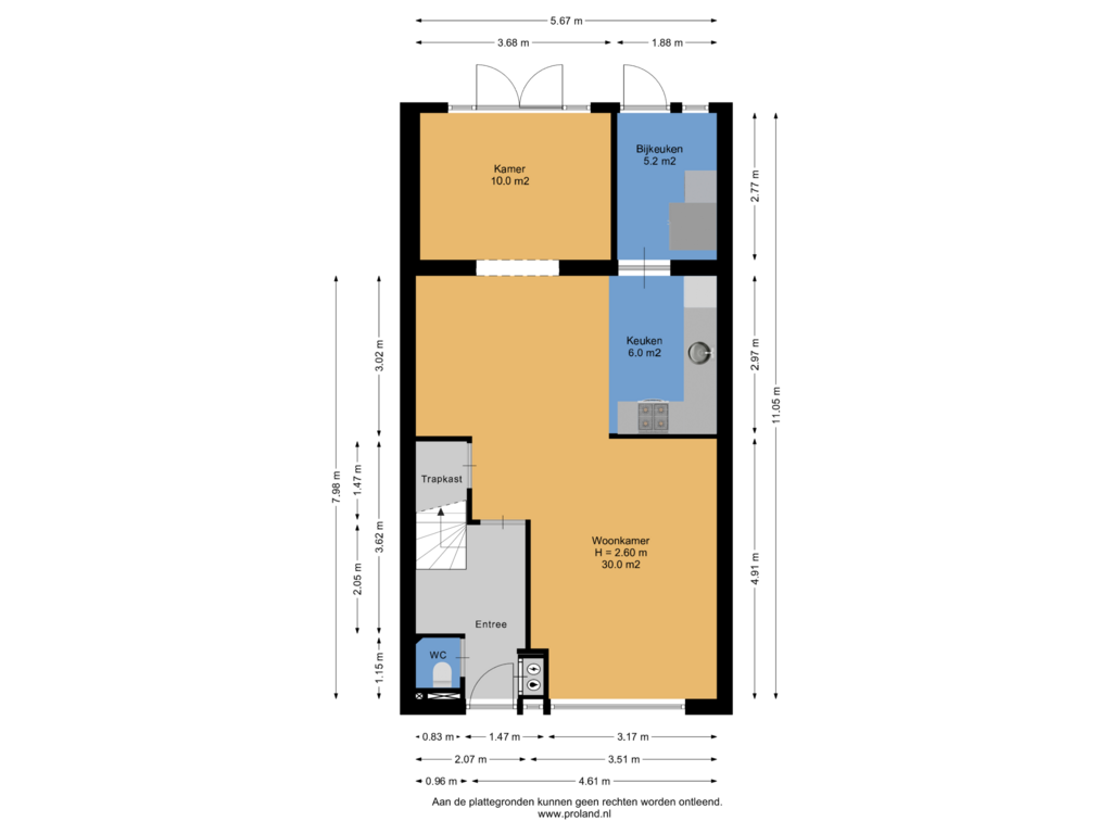 Bekijk plattegrond van Begane Grond van Oostercluft 314