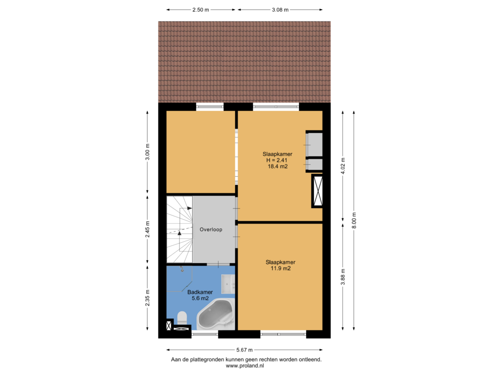 Bekijk plattegrond van 1e Verdieping van Oostercluft 314