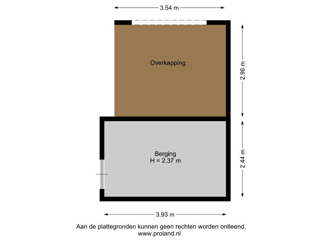 Bekijk plattegrond van Berging van Oostercluft 314