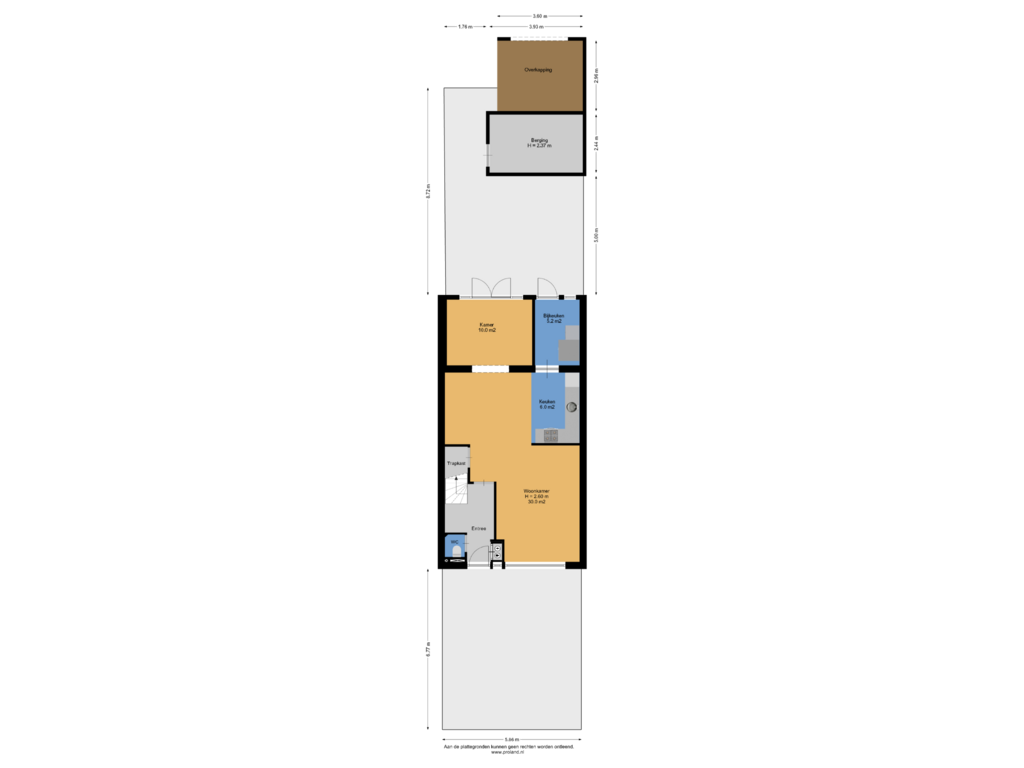 Bekijk plattegrond van Begane Grond Met Kavel van Oostercluft 314