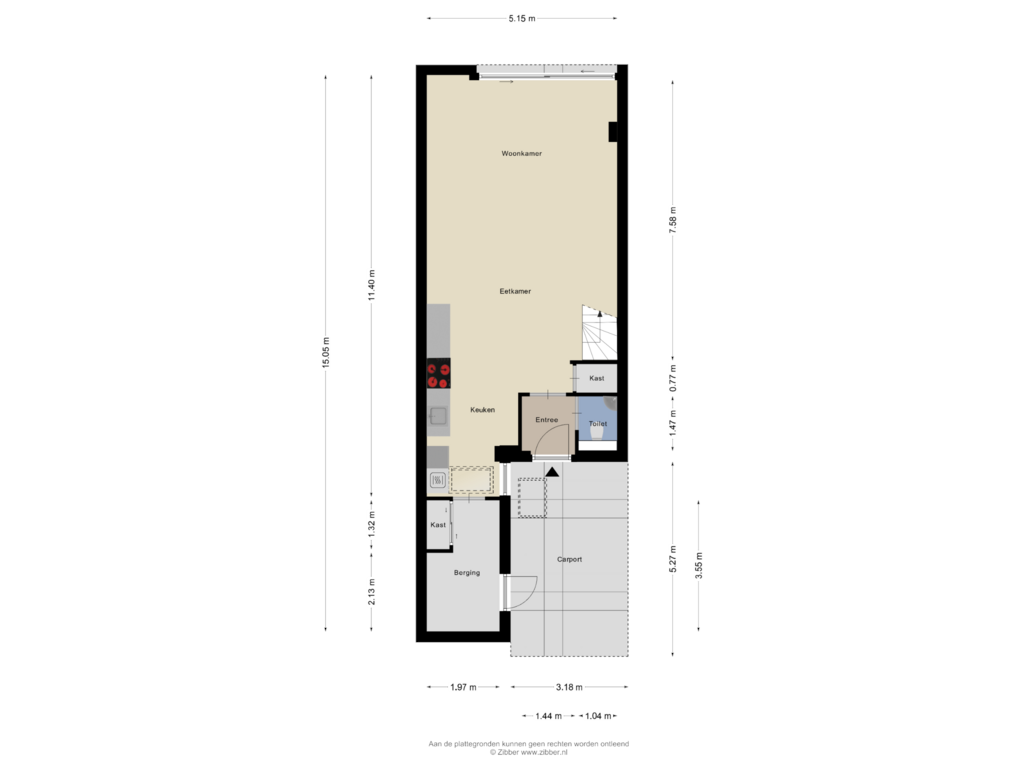 Bekijk plattegrond van Begane grond van Lange Dreef 28