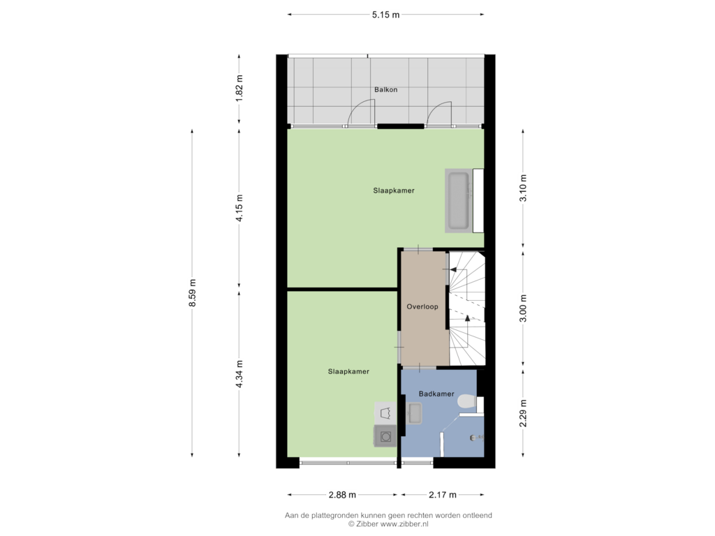 Bekijk plattegrond van Eerste Verdieping van Lange Dreef 28