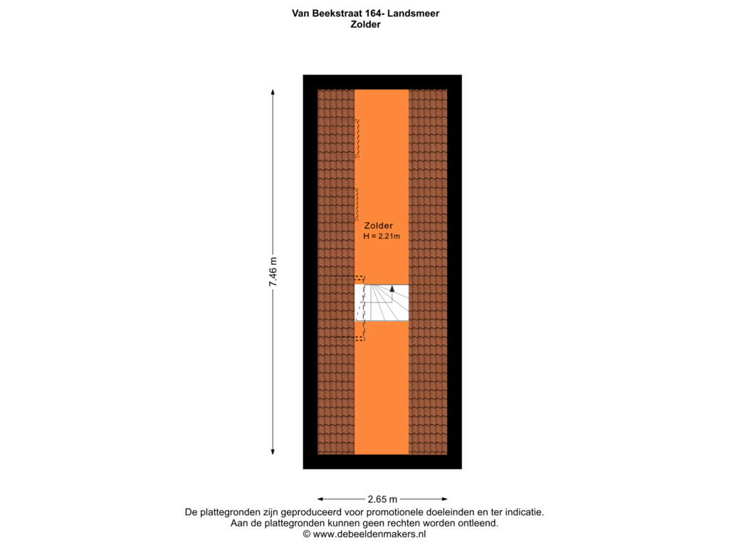 Bekijk plattegrond van Zolder van van Beekstraat 164