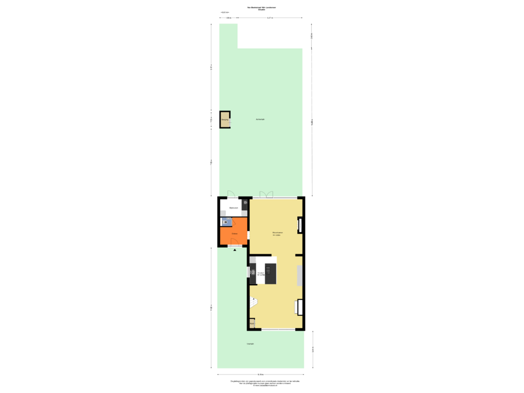 Bekijk plattegrond van Situatie van van Beekstraat 164