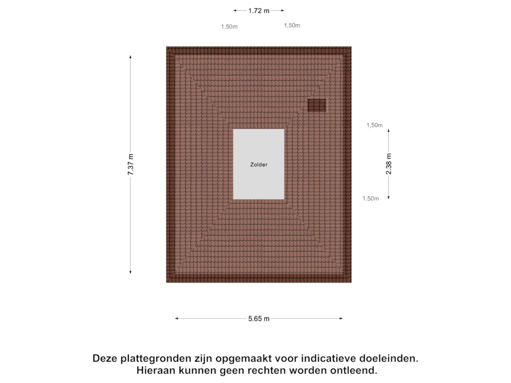 Bekijk plattegrond van Zolder van Bosscherweg 2